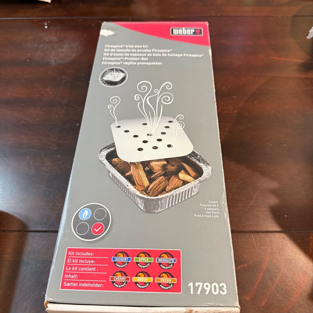 Weber Firespice Trial Size Kit 6 Pack Wood Smoking Chips‎ 17903